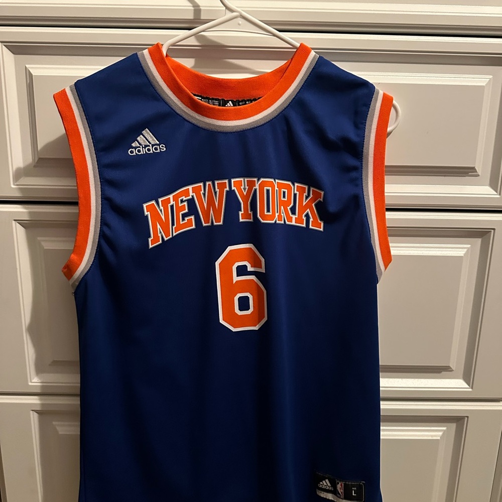 Kristaps Porzingis New York Knicks adidas Royal Swingman Jersey